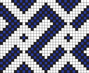 Vector illustration of ukrainian folk seamless pattern ornament. Ethnic ornament