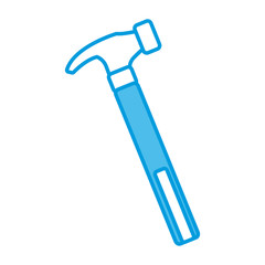 Hammer construction tool icon vector illustration graphic design