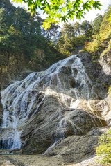 日本の滝　１００選　姥ヶ滝	初秋