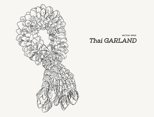 Tha tradition garland flower. © Yada