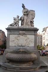 Entrée du jardin du Palais Royal de Bruxelles (Belgique)