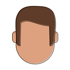 man avatar head icon image vector illustration design