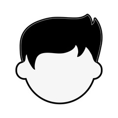 man avatar head icon image vector illustration design