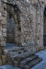 Fototapeta premium streets of the Knights in the old town of Rhodes
