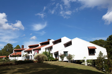 Phetchabun, Thailand - December 26, 2016 : Khao Kho Royal Palace at  Khao Kho mountain.  Phetchabun province, Thailand.