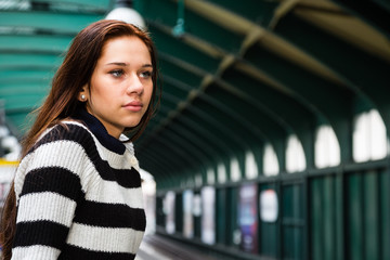 Waiting for the subway