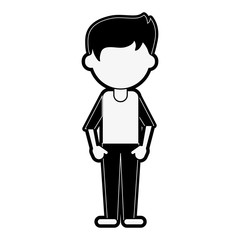 man avatar full body icon image vector illustration design