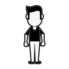 man avatar full body icon image vector illustration design