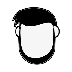 man avatar head icon image vector illustration design