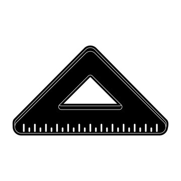 ruler triangle icon image vector illustration design