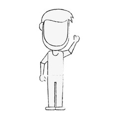 man avatar full body icon image vector illustration design