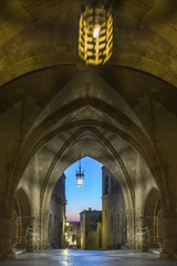 Fototapeta premium streets of the Knights in the old town of Rhodes
