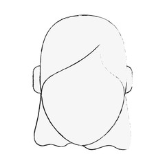 woman avatar head icon image vector illustration design