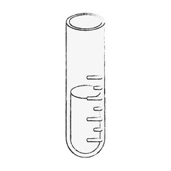 test tube icon image vector illustration design black sketch line