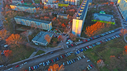 Miasto Wrocław - Zachód Słońca, widok z powietrza © Wojciech