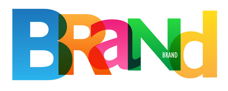 BRAND vector letters banner