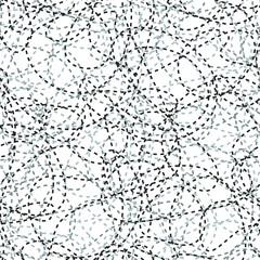 Dotted lines curves seamless pattern
