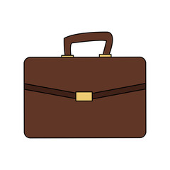 Business briefcase isolated icon vector illustration graphic design
