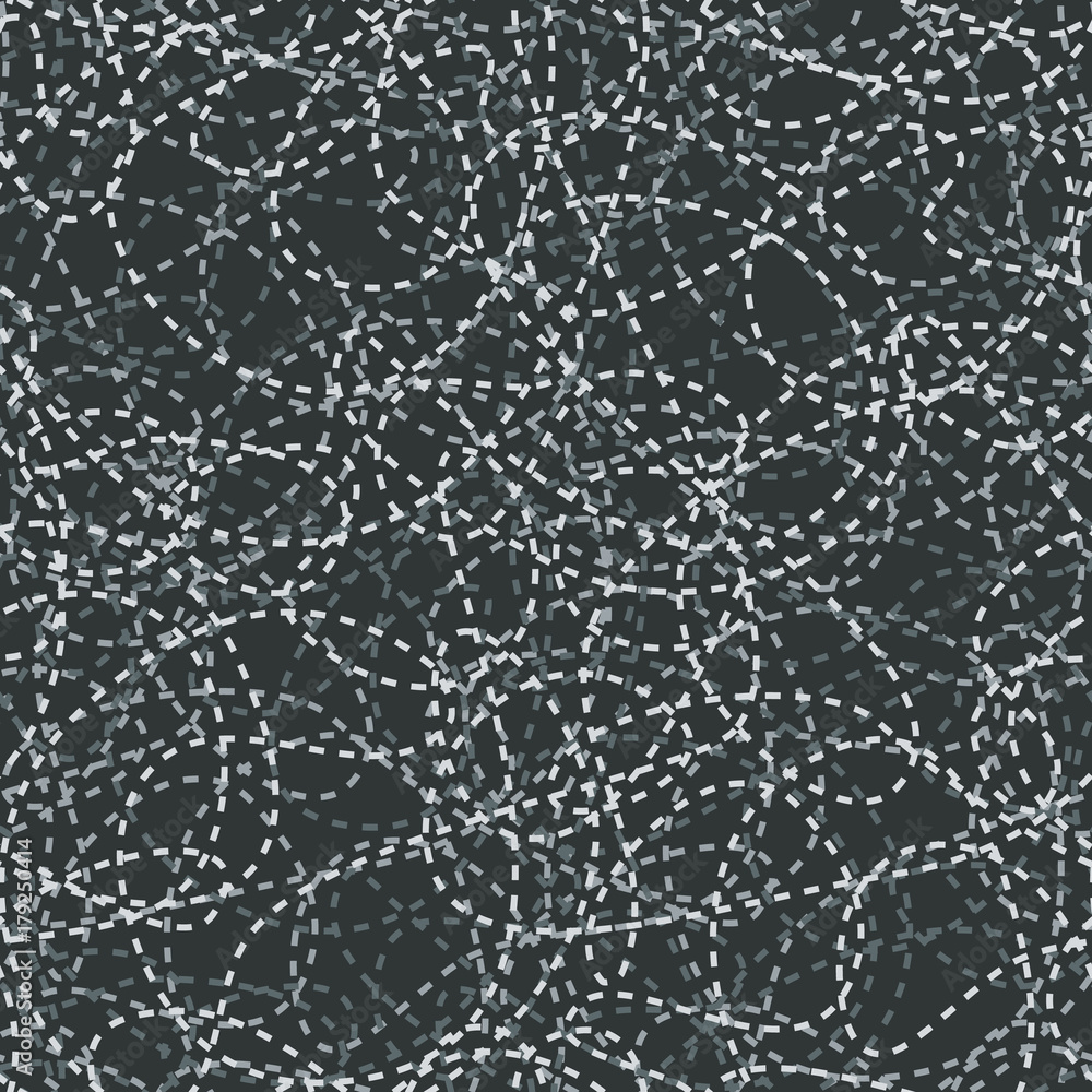 Poster dotted lines curves seamless pattern