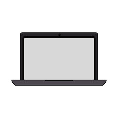 Laptop pc technology icon vector illustration graphic design