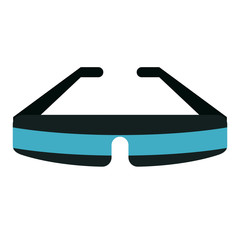 Virtual reality technology icon vector illustration graphic design