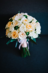 wedding bouquet of roses for the bride