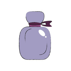 Perfume fragrance bottle icon vector illustration graphic design