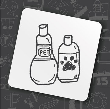 Pet shampoo doodle