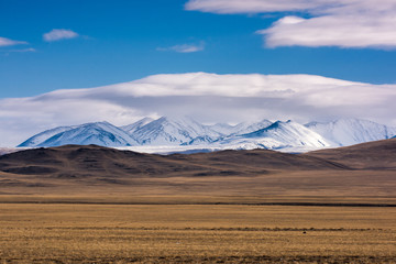 Mountain panorama of the Kuray steppe