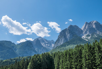 The landscape of mountain in Tyrol, Bavaria