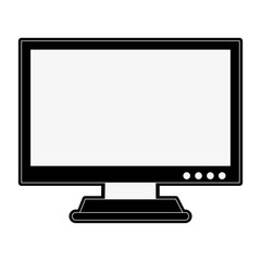 Computer screen monitor icon vector illustration graphic design
