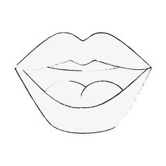 Sexy women lips icon vector illustration graphic design