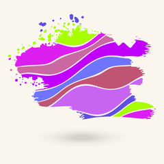 Striped hand drawn background.