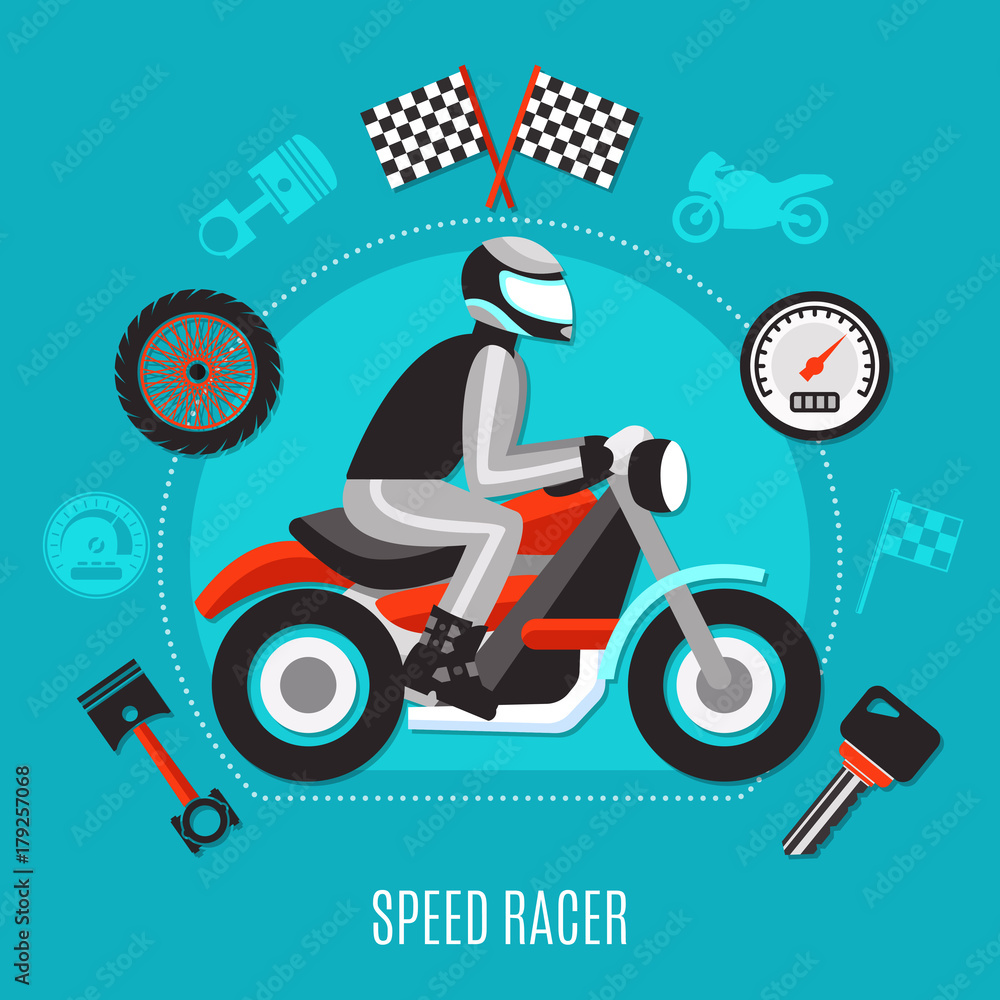 Poster speed racer design concept