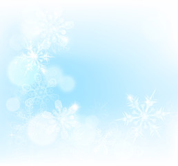Fototapeta na wymiar Christmas Snowflakes Background