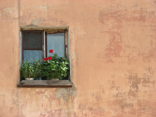 Fototapeta na wymiar window in old wall