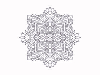 Flower mandala. Vector oriental pattern