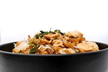 Homemade Chinese fried rice with vegetables