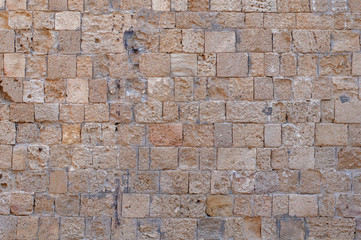 Castle wall block pattern of old construction rock wallpaper
