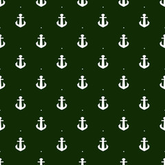 Anchor seamless pattern. Vector