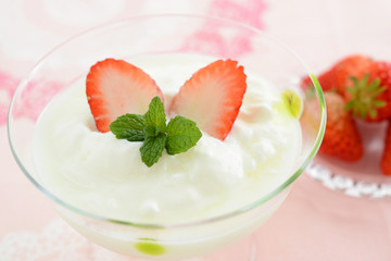 おいしそうなヨーグルト