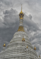 Naklejka premium Stupa at Wat Prasingh Chiang Mai Lanna Thailand