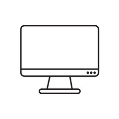 Monitor icon. Modern simple flat device sign. Vector illustration.