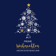 Weihnachtsbaum mit Weihnachtsdeko Vektor Illustration