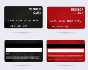 member card, business VIP card, design for privilege member,vector
