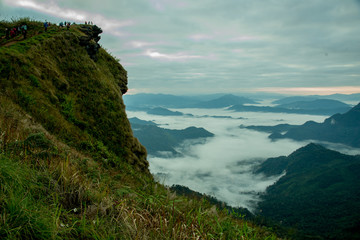 mountain landscape of phu chi fah chiang rai Thailand