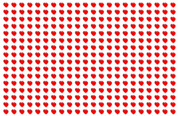 Pattern heart transparent red double image web design base holiday paper packing valentine's day