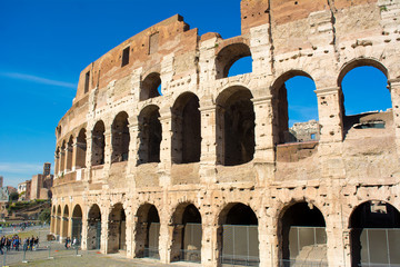 view of the colosseum in rome