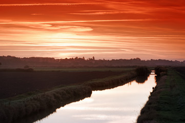 Marais sur littoral de Charente Maritime