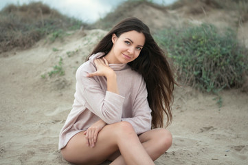 girl on the beach